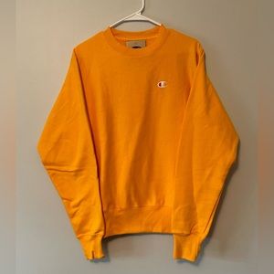 Champion Reverse Weave Sweatshirt Gold Size Small